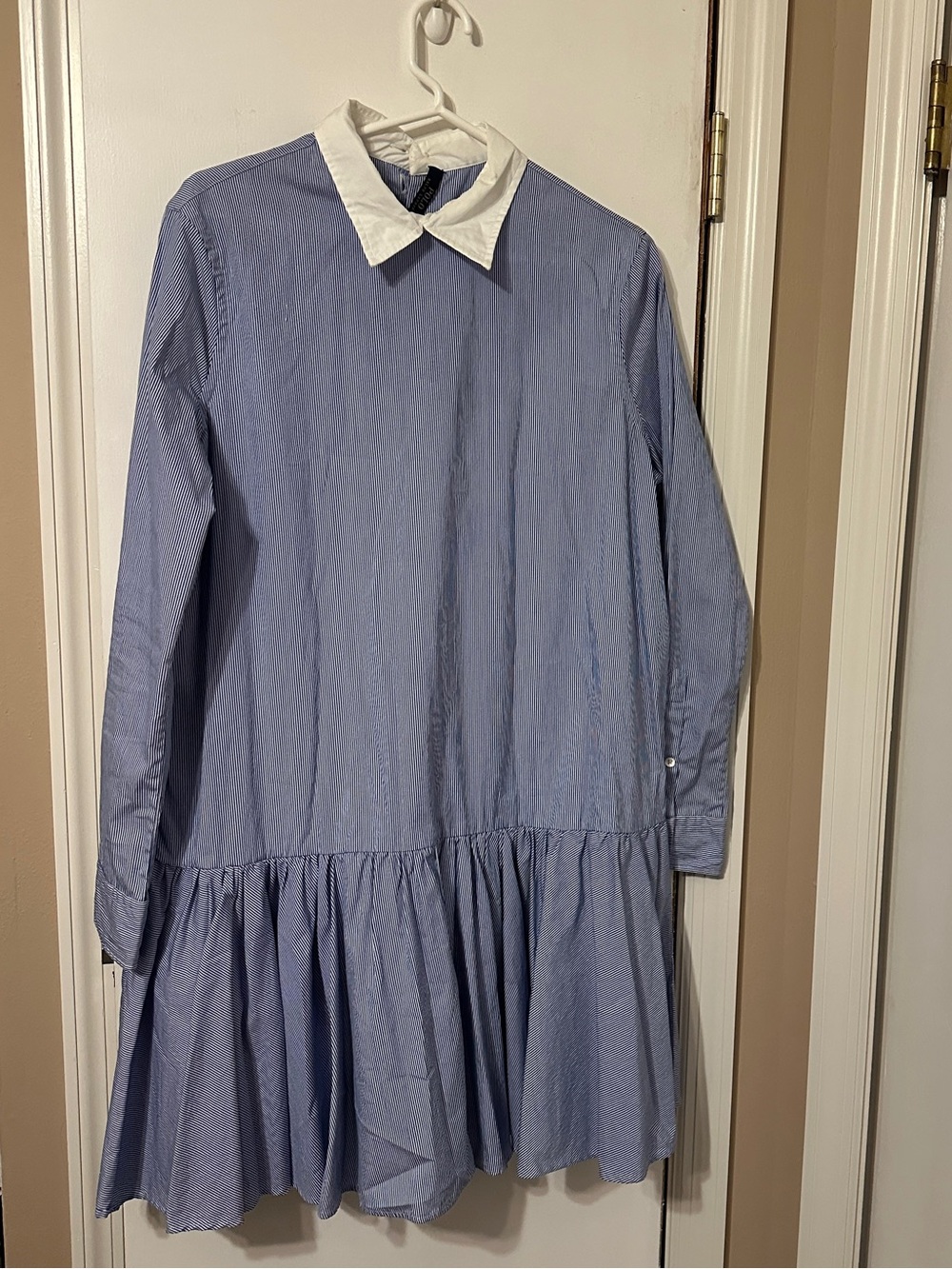 Polo Ralph Lauren Collared Dress Blue Stripe